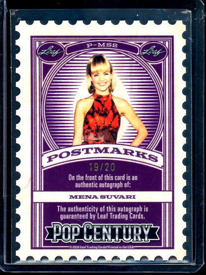 2026 Leaf Pop Century Mena Suvari Postmarks Autograph /20 American Beauty - Trading Card Market