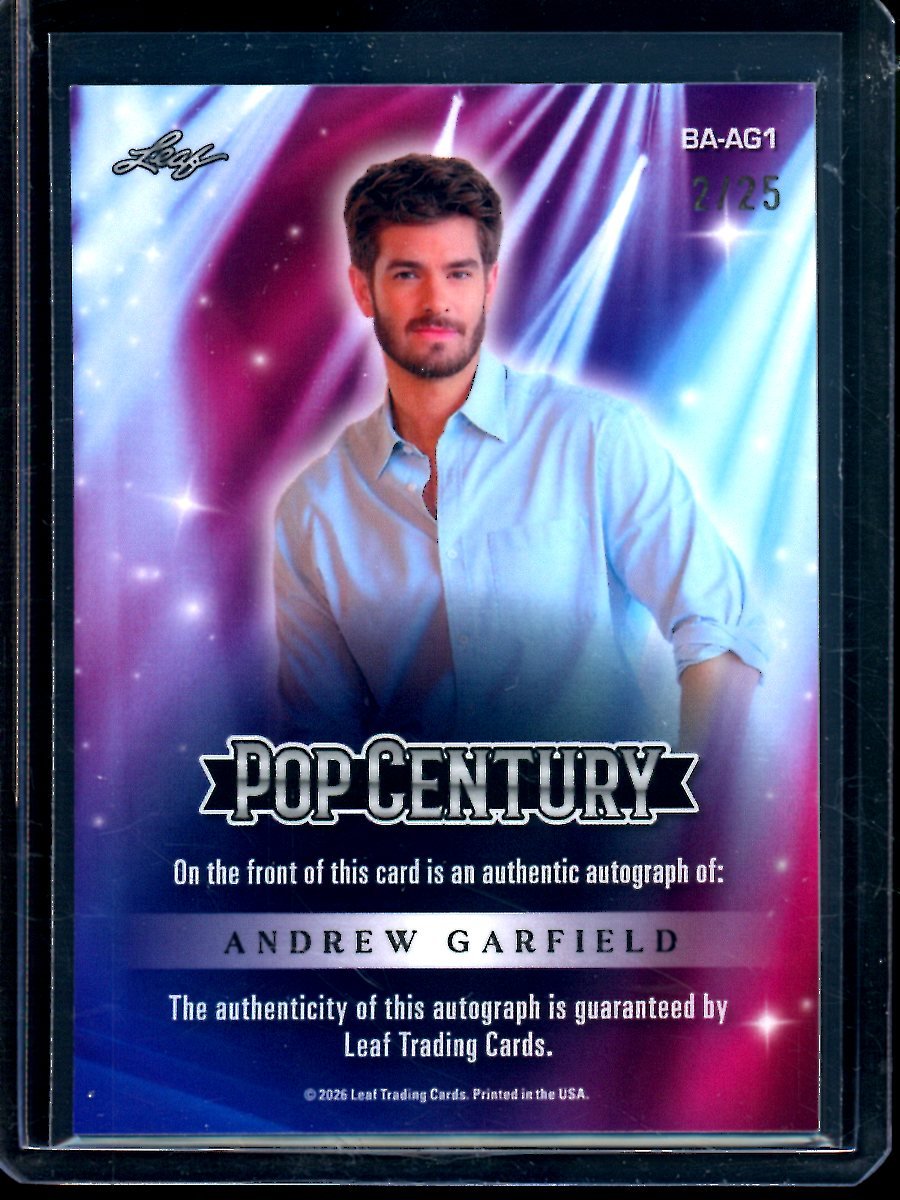 2026 Leaf Pop Century Andrew Garfield Autograph /25 - Trading Card Market