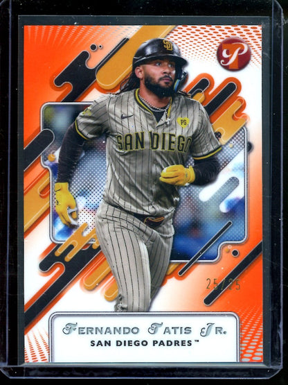 2025 Topps Pristine Fernando Tatis Jr. Orange Refractor /25 Padres - Trading Card Market