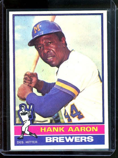 1976 Topps Hank Aaron 550 Brewers - Trading Card Market
