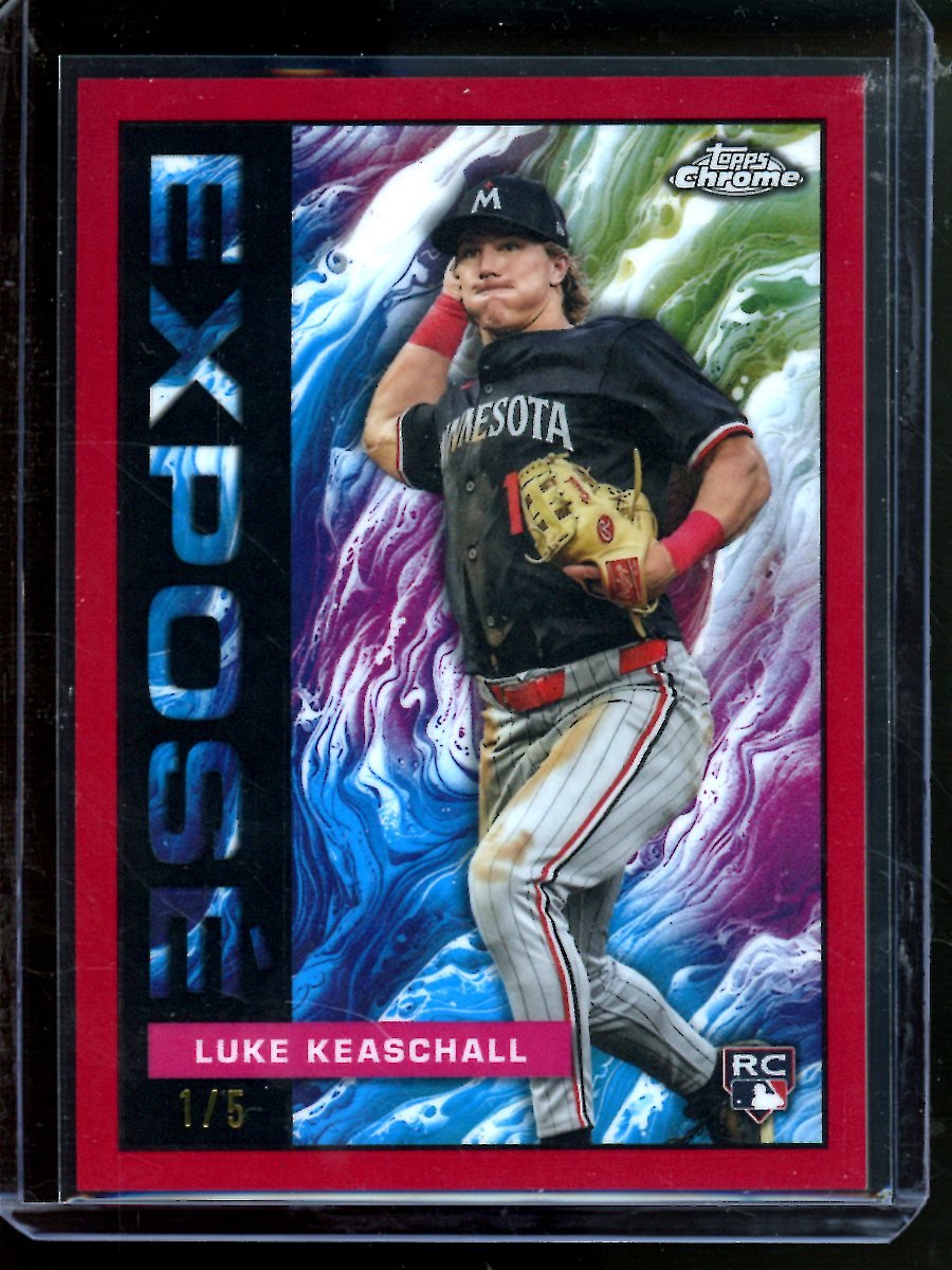 2025 Topps Chrome Luke Keaschall Rookie Expose Red /5 Twins - Trading Card Market