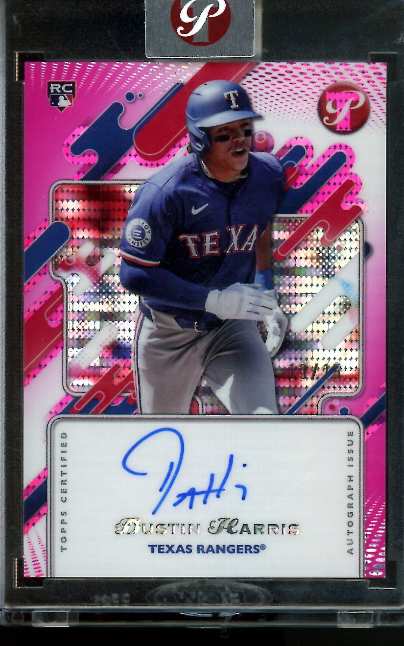2025 Topps Pristine Dustin Harris Rookie Autograph /15 Rangers - Trading Card Market