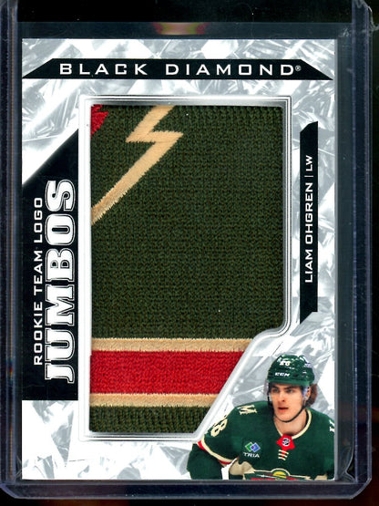 2024 Upper Deck Black Diamond Liam Ohgren Rookie Jumbo Team Logo Jumbos Wild - Trading Card Market