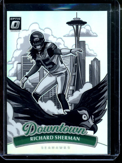 2025 Panini Optic Richard Sherman Downtown Case Hit Seahawks - Trading Card Market