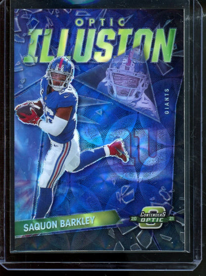 2021 Panini Optic Contenders Saquon Barkley Illusions Scope /25 Giants - Trading Card Market