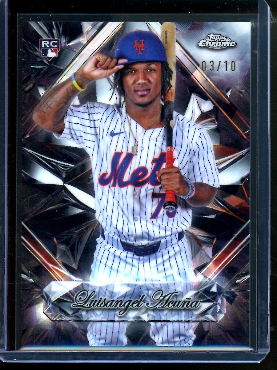 2025 Topps Sapphire Chrome Luisangel Acuna Sapphire Selections SP Black /10 RC Mets - Trading Card Market