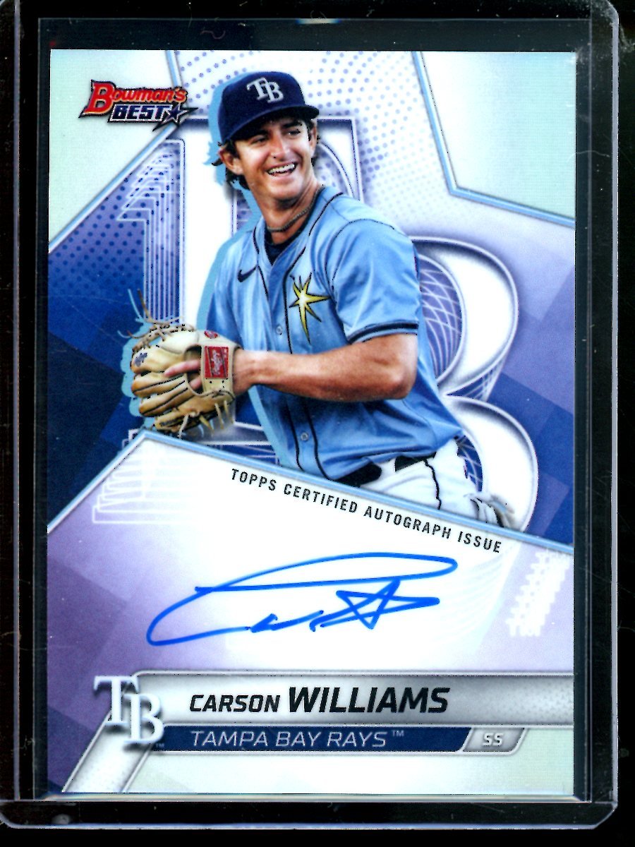 2025 Bowmans Best Carson Williams Refractor Autograph Rays - Trading Card Market