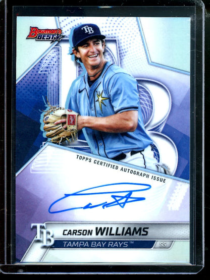 2025 Bowmans Best Carson Williams Refractor Autograph Rays - Trading Card Market