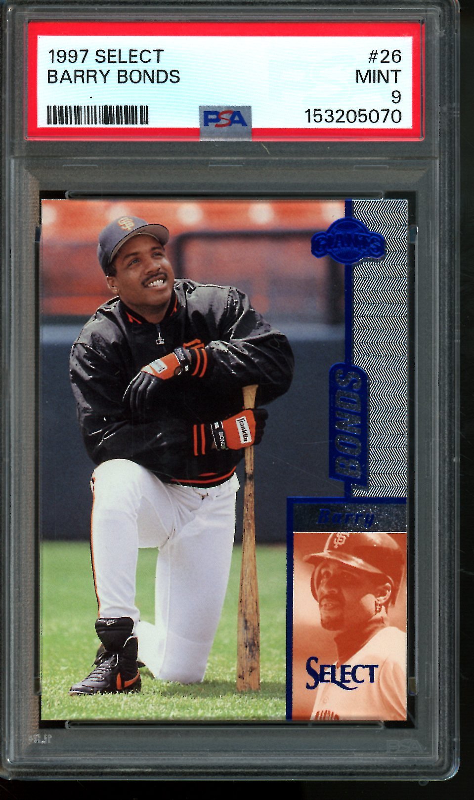 1997 Panini Select Barry Bonds 26 PSA 9 Giants - Trading Card Market