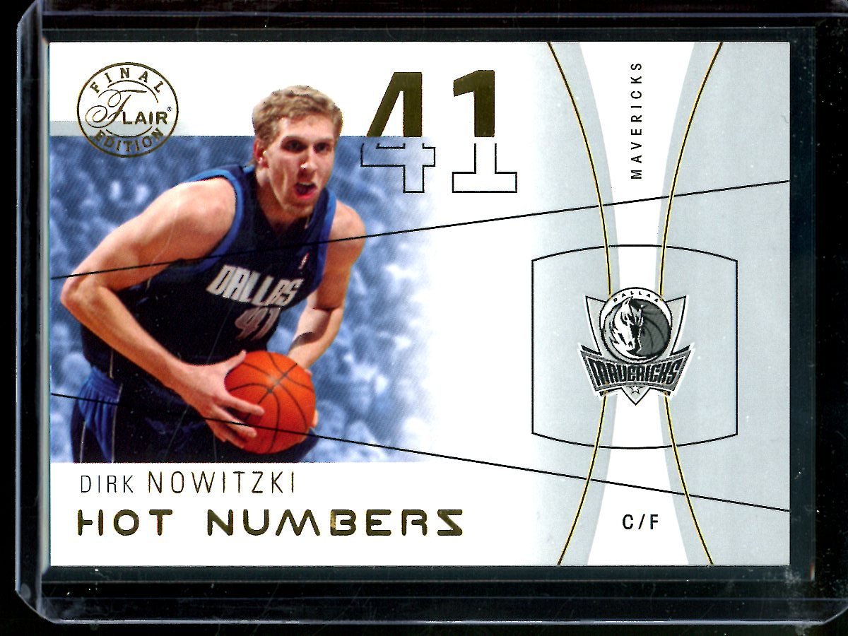 2004 Flair Final Edition Dirk Nowitzki Hot Numbers /41 Mavericks - Trading Card Market