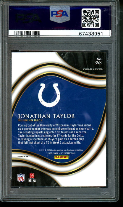 2020 Panini Select Jonathan Taylor Field Level Silver PSA 10 Colts - Trading Card Market