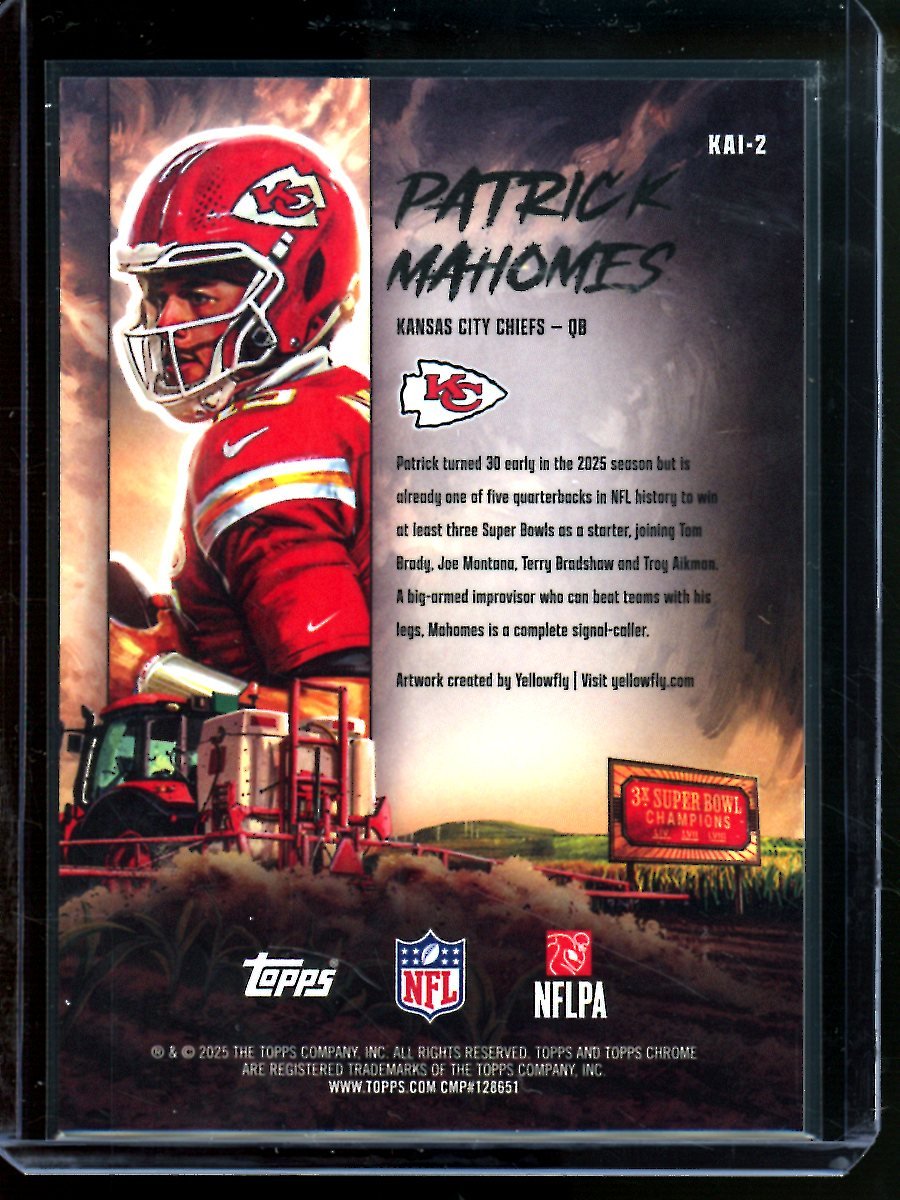 2025 Topps Chrome Patrick Mahomes Kaiju SSP Kai - 2 Chiefs - Trading Card Market