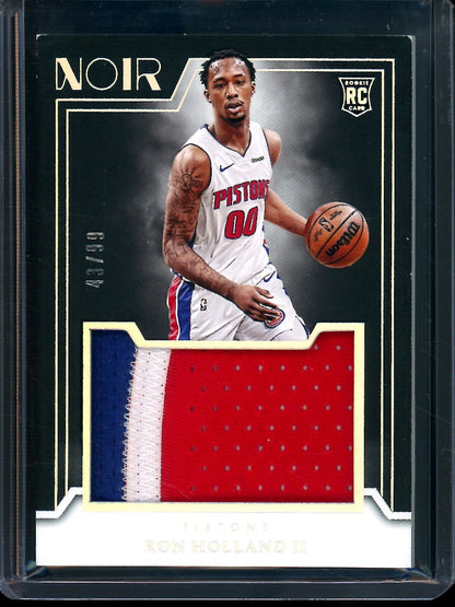 2025 Panini Noir Ron Holland II Jumbo Patch Rookie /99 Pistons - Trading Card Market