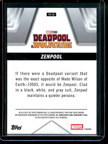 2025 Topps Chrome Zenpool Future Stars Red Refractor /5 Deadpool and Wolverine - Trading Card Market