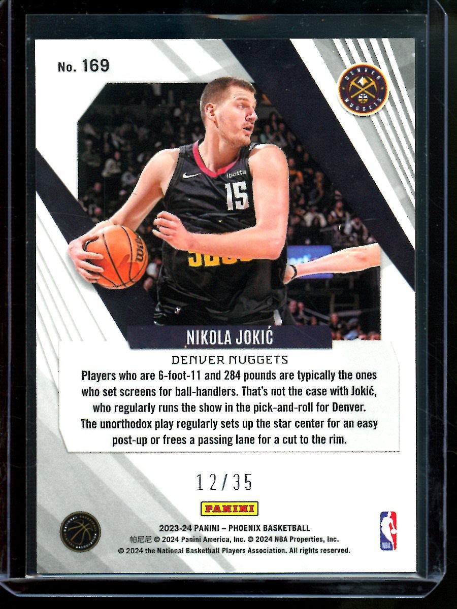 2024 Panini Phoenix Nikola Jokic Blue /35 Nuggets - Trading Card Market