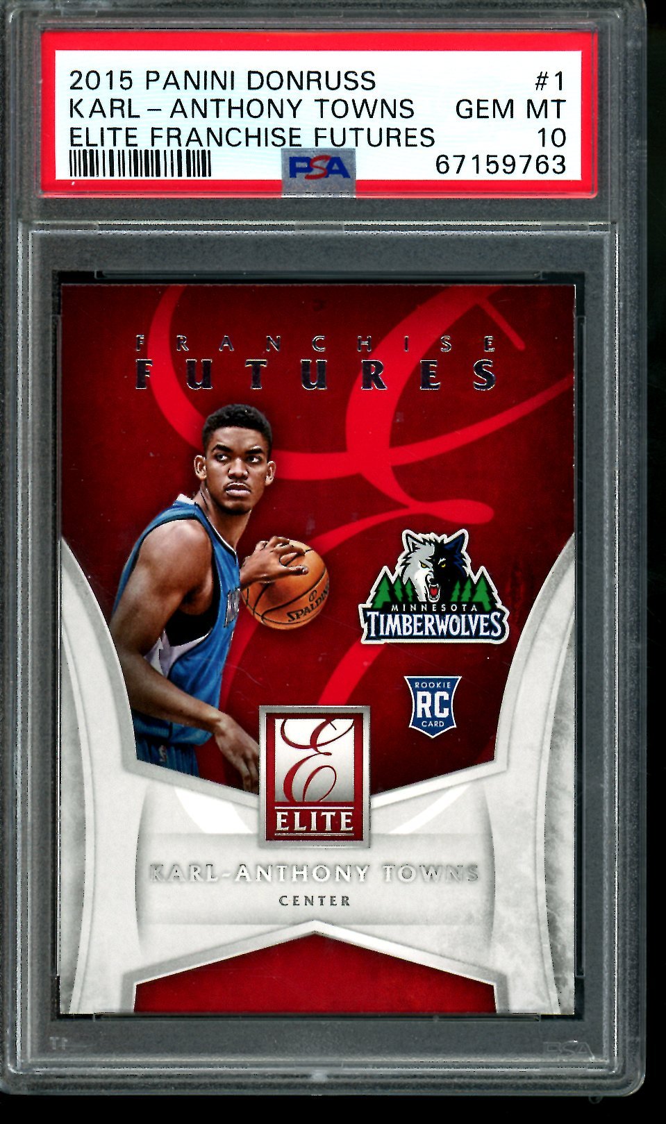 2015 Panini Donruss Karl - Anthony Towns Elite Franchise Futures Rookie PSA 10 Timberwolves - Trading Card Market