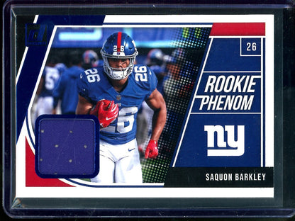 2018 Panini Donruss Saquon Barkley Rookie Phenom Relic Giants - Trading Card Market
