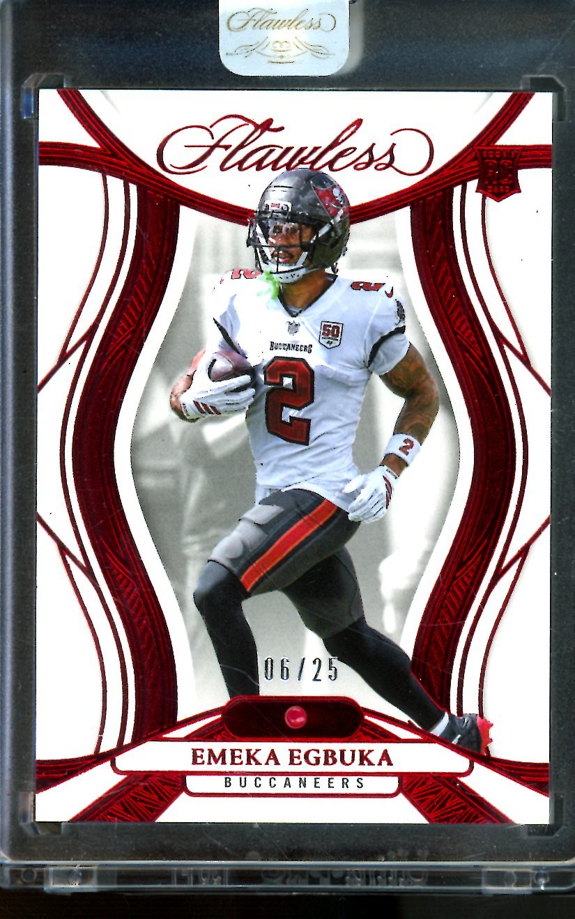 2025 Panini Flawless Emeka Egbuka Ruby Rookie /25 Buccaneers - Trading Card Market
