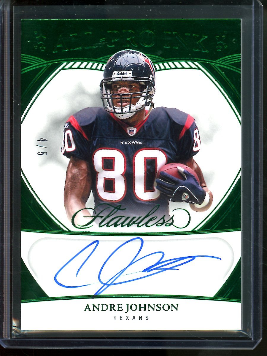 2025 Panini Flawless Andre Johnson All Pro Ink Green /5 Texans - Trading Card Market