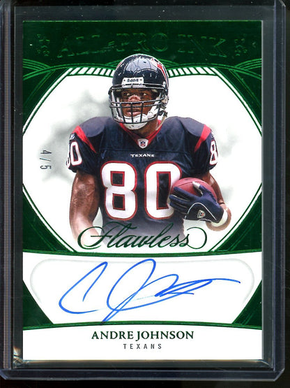 2025 Panini Flawless Andre Johnson All Pro Ink Green /5 Texans - Trading Card Market
