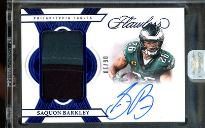2025 Panini Flawless Saquon Barkley Patch Autographs /10 Eagles - Trading Card Market