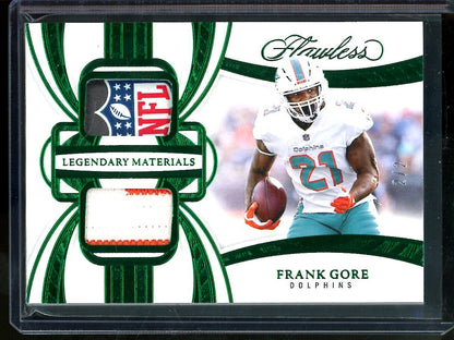 2025 Panini Flawless Frank Gore Legendary Materials Shield 2/2 Dolphins - Trading Card Market