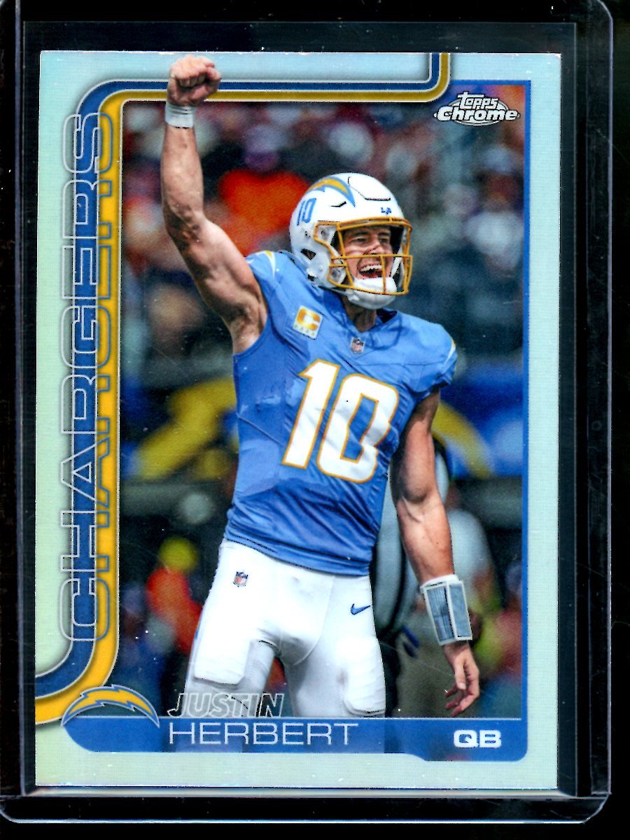 2025 Topps Chrome Justin Herbert Image Variation Refractor Chargers - Trading Card Market