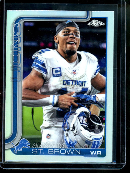 2025 Topps Chrome Amon - Ra St. Brown Image Variation Refractor Lions - Trading Card Market