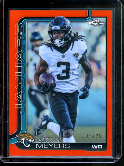 2025 Topps Chrome Jakobi Meyers Orange Refractor /25 Jaguars - Trading Card Market