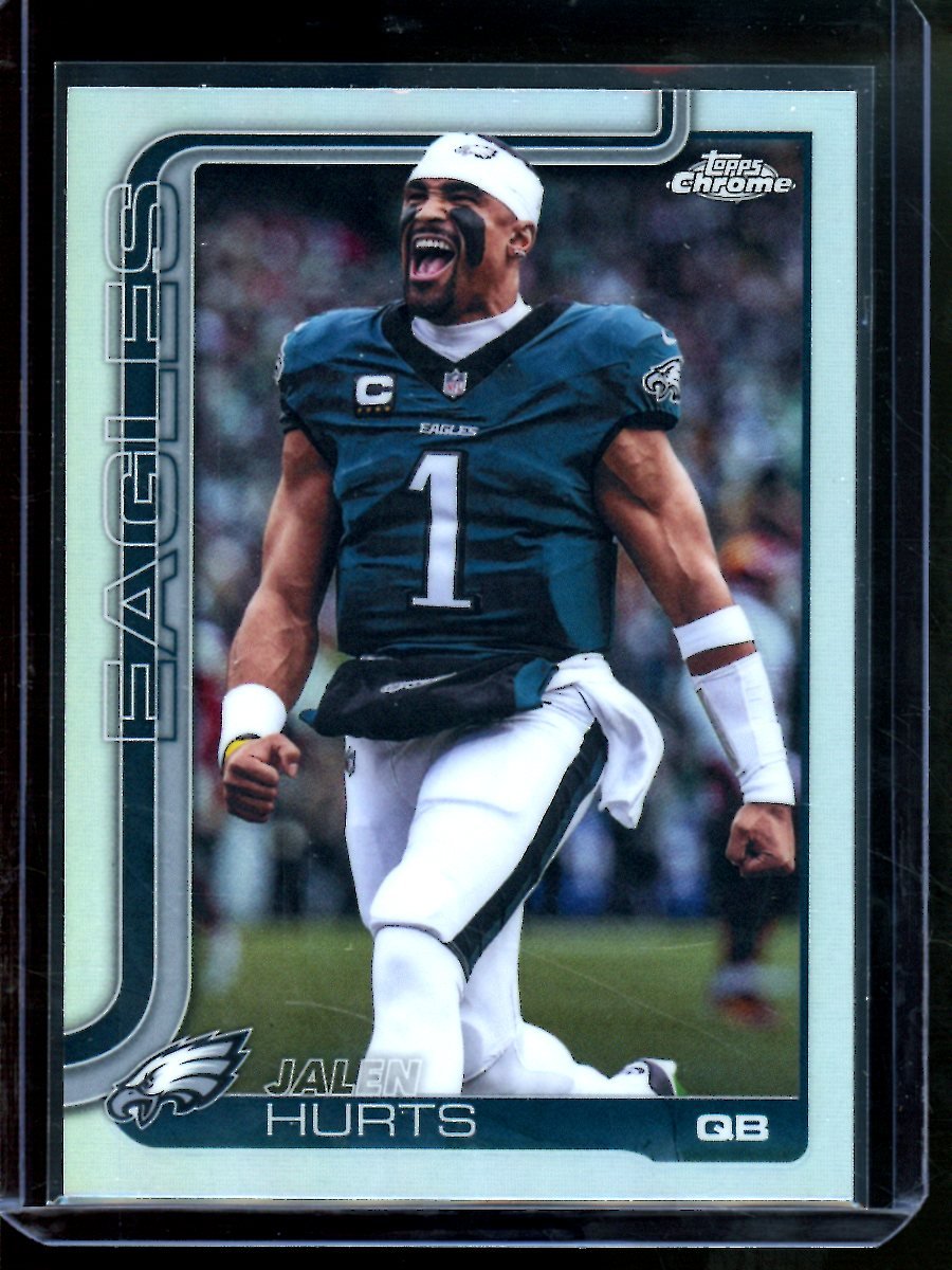 2025 Topps Chrome Jalen Hurts Image Variation Refractor Eagles - Trading Card Market