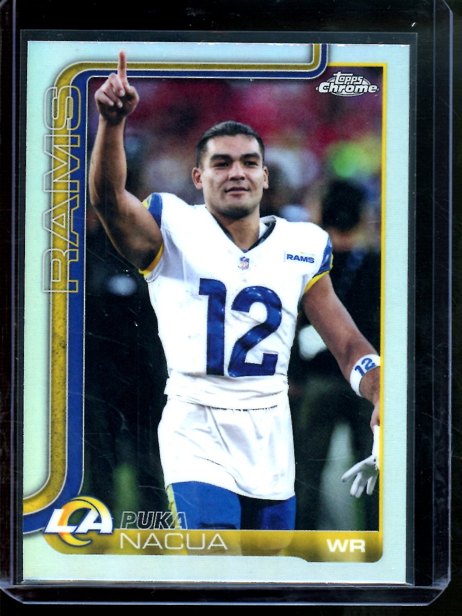 2025 Topps Chrome Puka Nacua Image Variation Refractor Rams - Trading Card Market