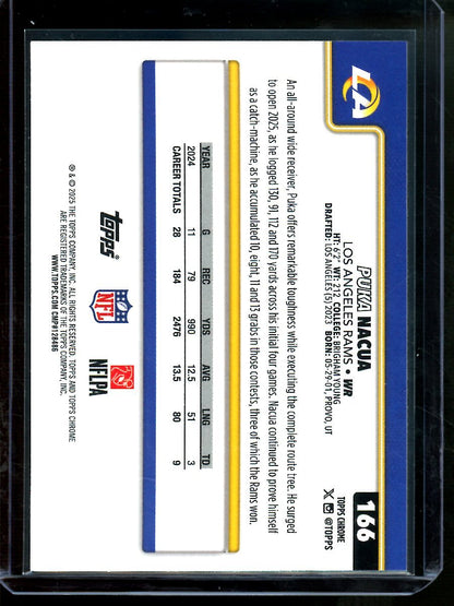 2025 Topps Chrome Puka Nacua Image Variation Refractor Rams - Trading Card Market