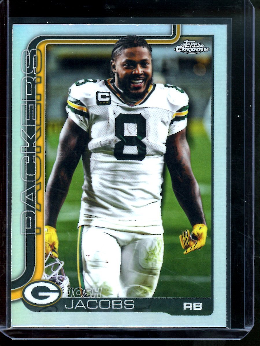2025 Topps Chrome Josh Jacobs Image Variation Refractor Packers - Trading Card Market