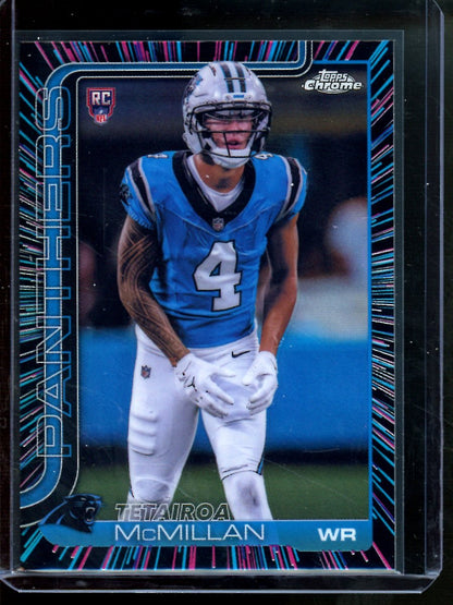 2025 Topps Chrome Tetairoa McMillan Neon Pulse Refractor Rookie Panthers - Trading Card Market