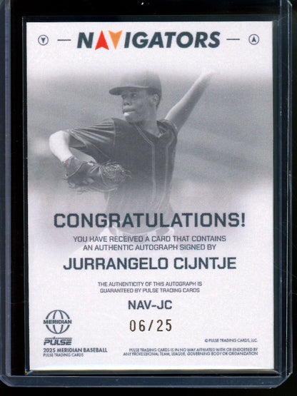 2025 Pulse Meridian Jurrangelo Cijntje Navigators Autograph Cardinals - Trading Card Market