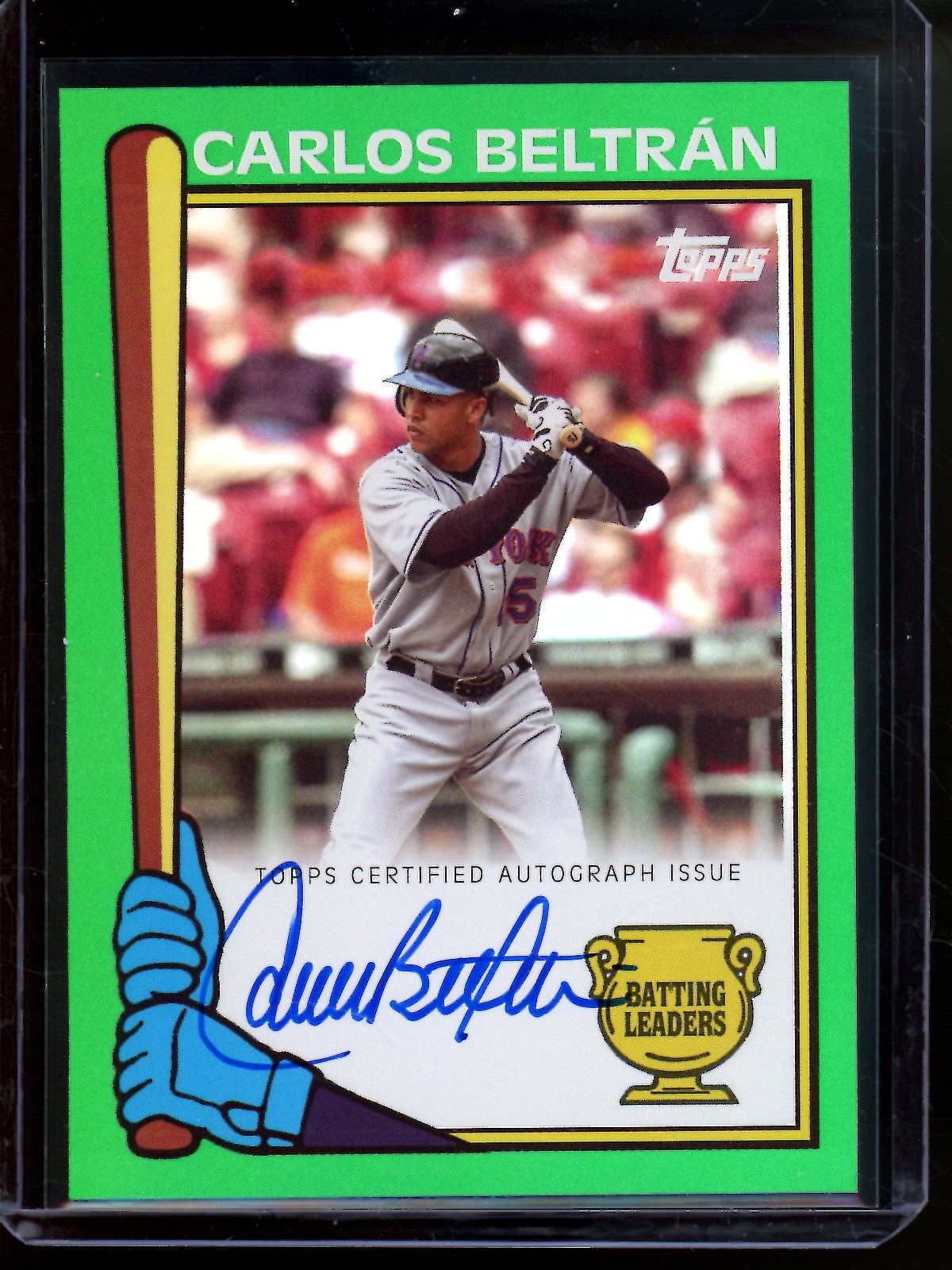 2024 Topps Archives Carlos Beltran Batting Leaders Autograph Green /99 Mets - Trading Card Market