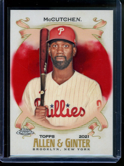 2021 Topps Allen and Ginter Chrome Andrew McCutchen Red Refractor /5 Phillies - Trading Card Market