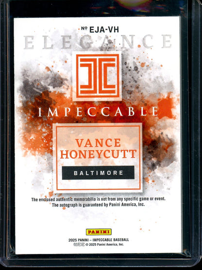 2025 Panini Impeccable Vance Honeycutt Elegance Patch Autograph /25 Orioles - Trading Card Market
