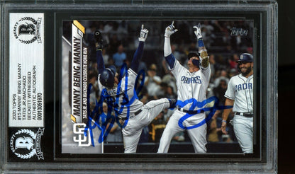 2020 Topps Flagship Manny Machado / Fernando Tatis Jr Dual Autograph BGS Authentic Padres - Trading Card Market