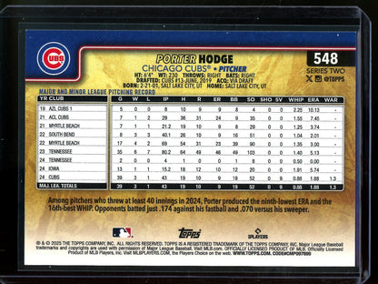 2025 Topps Flagship Porter Hodge Golden Mirror Image Variation Cubs - Trading Card Market