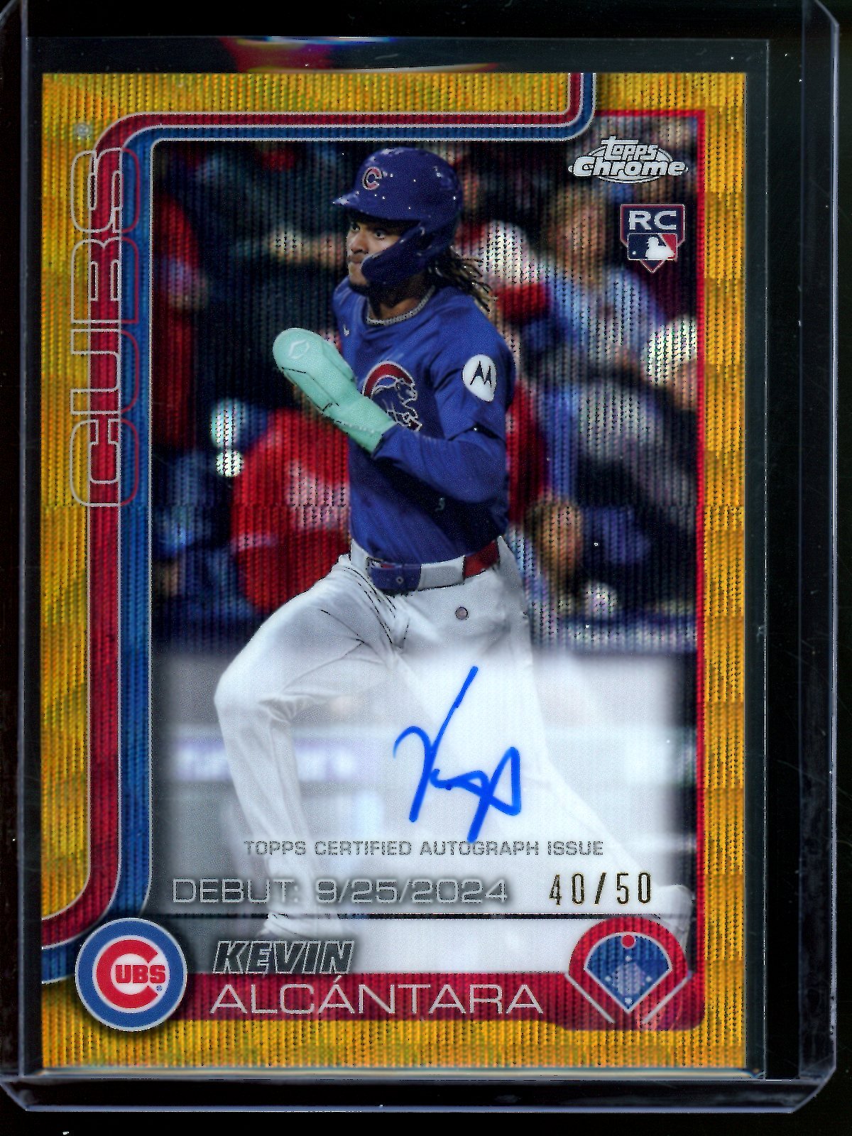 2025 Topps Chrome Kevin Alcantara Gold Rookie Autograph /50 Cubs - Trading Card Market