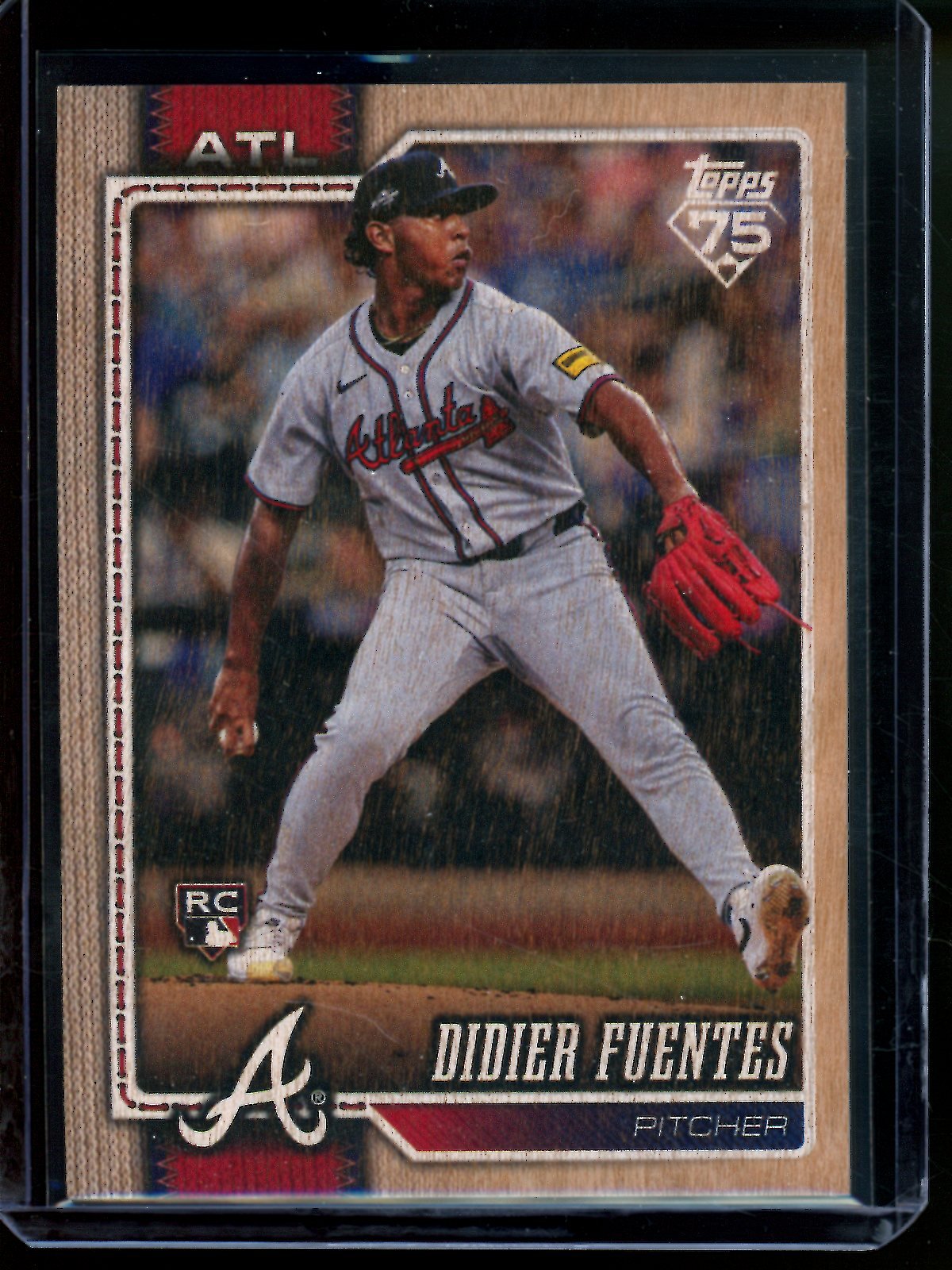 2026 Topps Flagship Didier Fuentes Rookie Wood Parallel /25 Braves - Trading Card Market