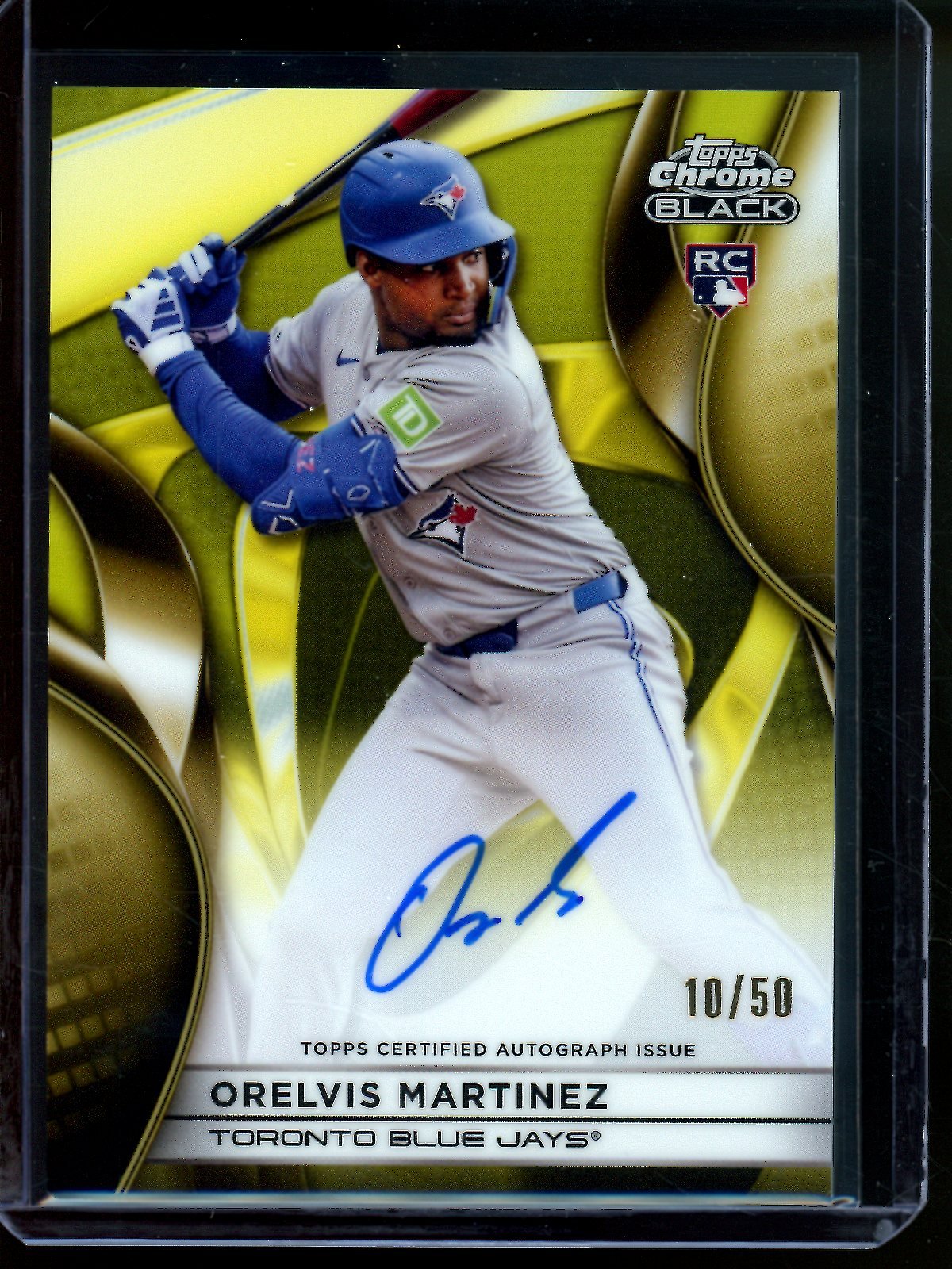 2025 Topps Black Orelvis Martinez Gold Rookie Autograph /50 Blue Jays - Trading Card Market
