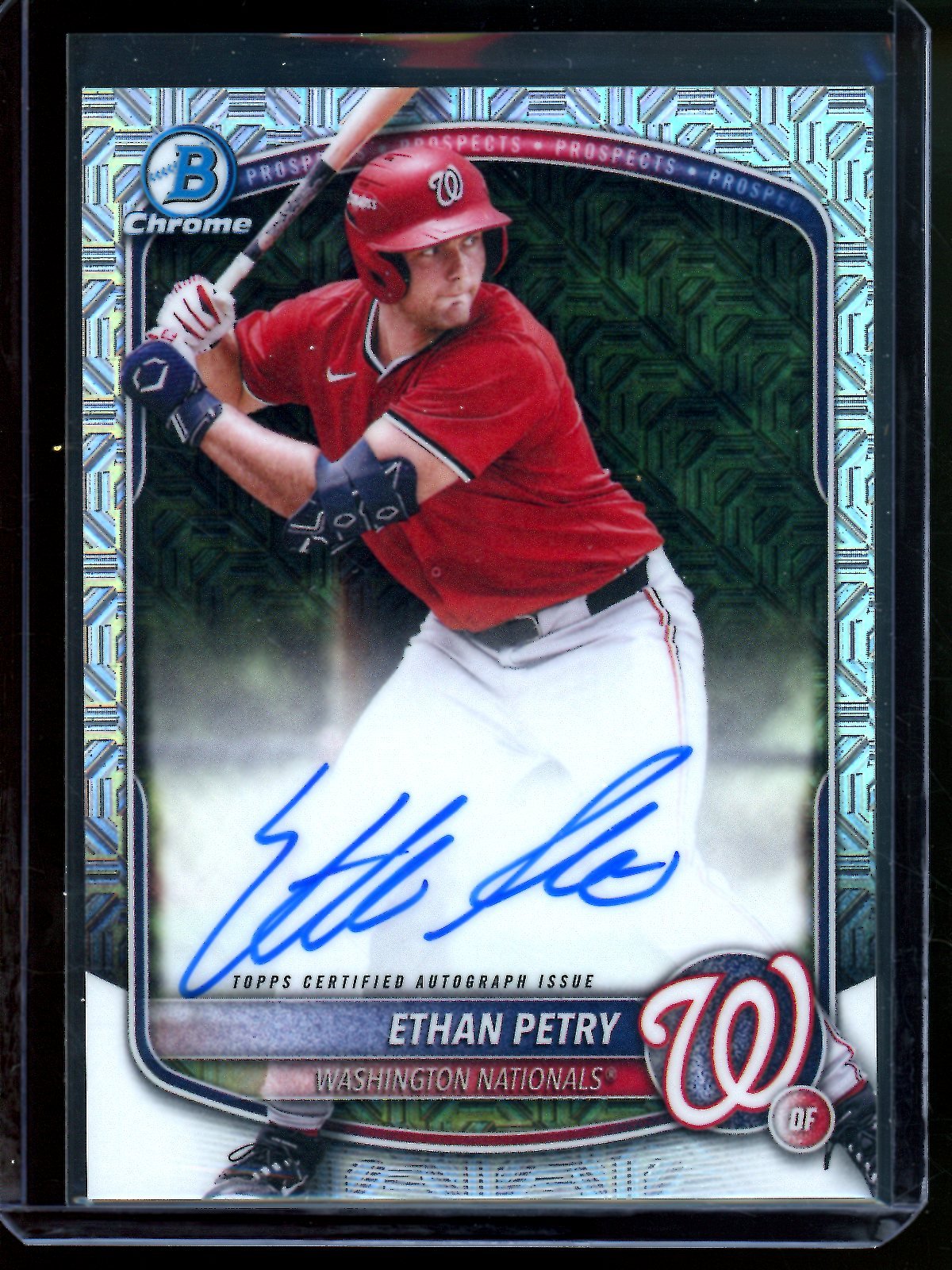 2025 Bowman Chrome Ethan Petry Mojo Autograph Nationals - Trading Card Market
