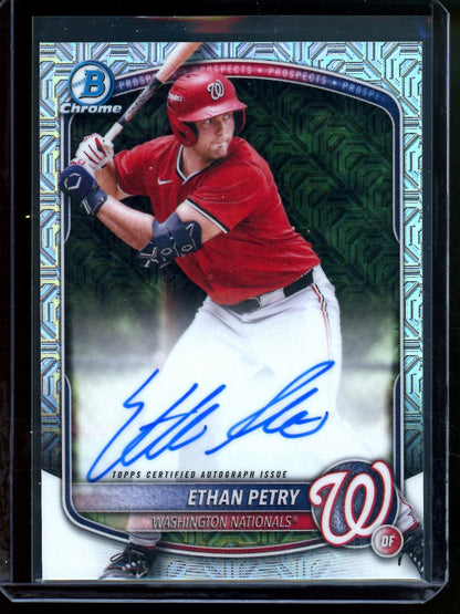 2025 Bowman Chrome Ethan Petry Mojo Autograph Nationals - Trading Card Market