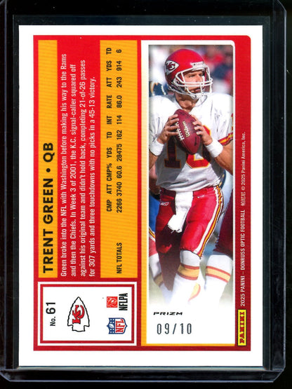 2025 Panini Optic Trent Green Gold Parallel /10 Chiefs - Trading Card Market