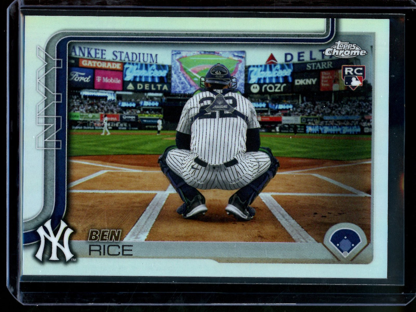2025 Topps Chrome Ben Rice Image Variation SP (Factory Surface Damage) Yankees - Trading Card Market