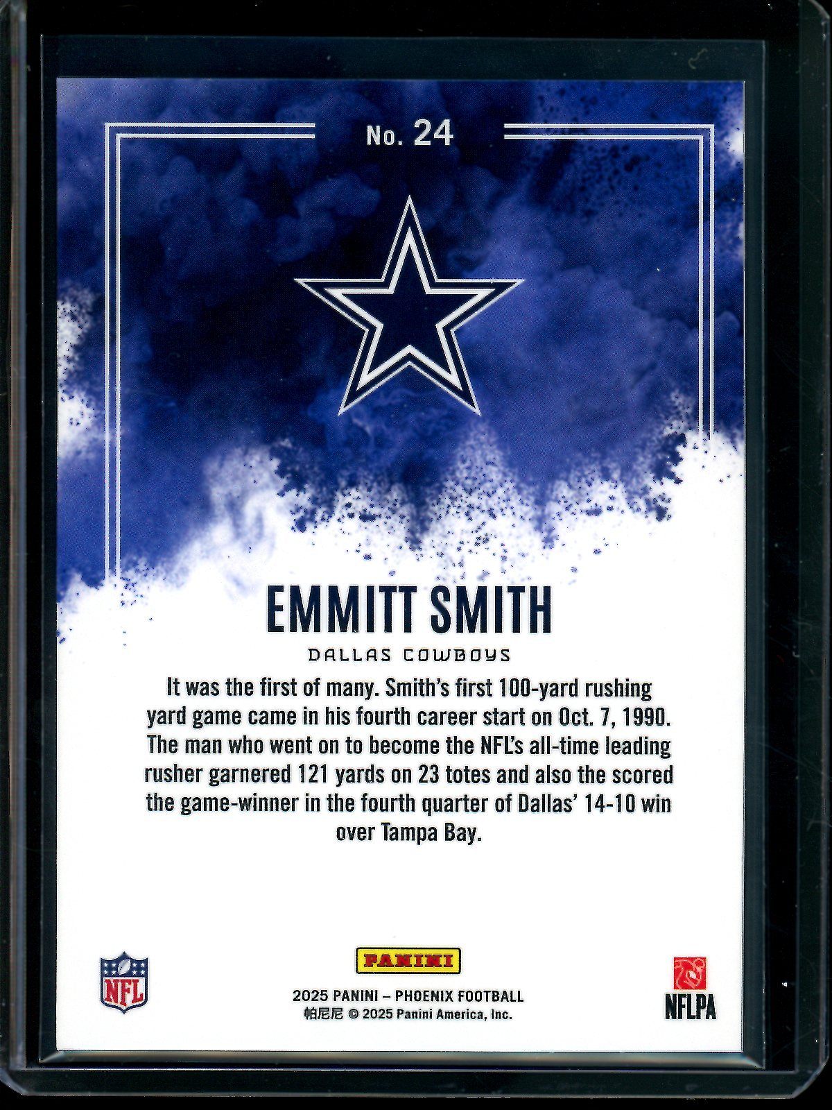 2025 Panini Phoenix Emmitt Smith Color Blast Case Hit Cowboys - Trading Card Market