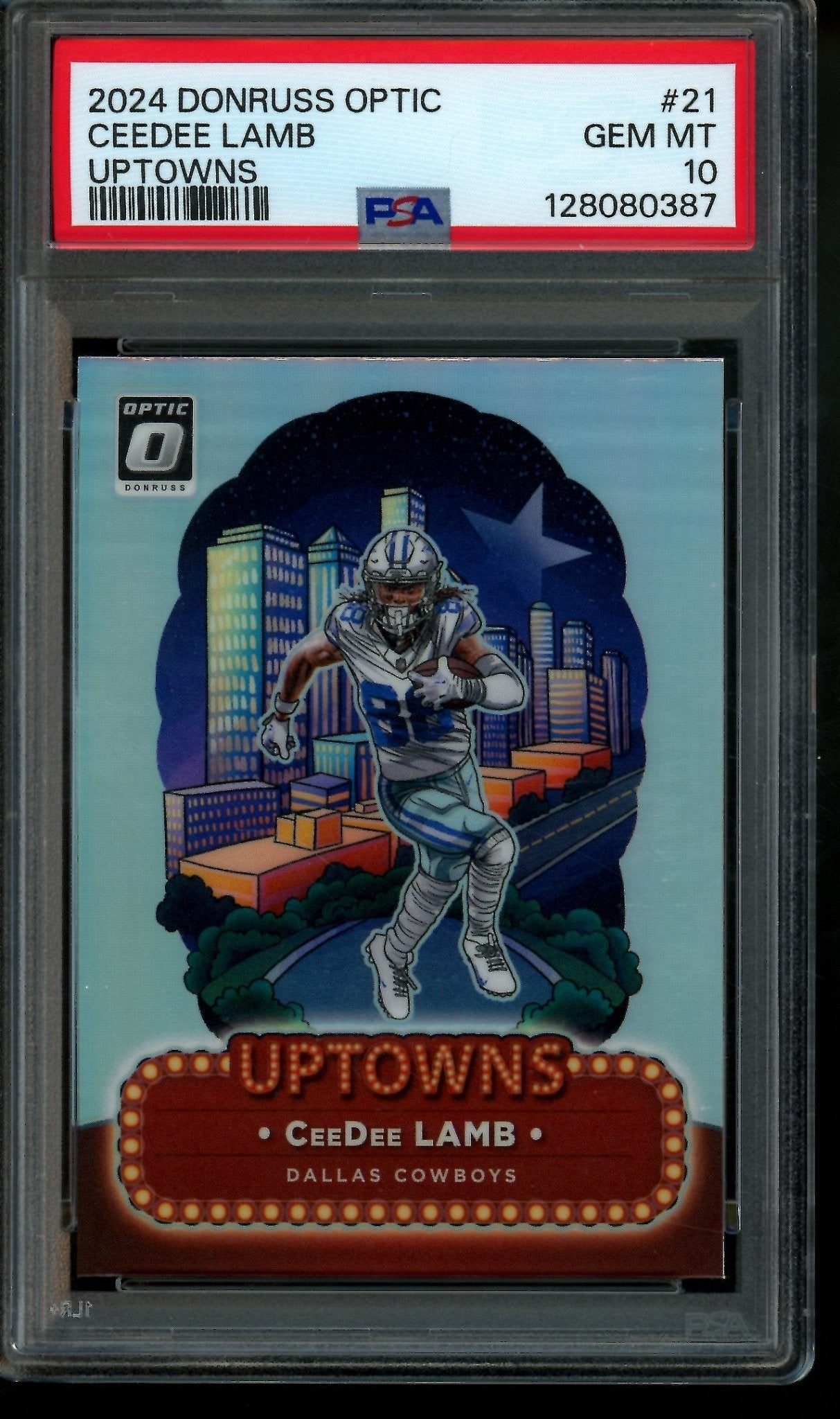 2024 Panini Optic CeeDee Lamb Uptowns Case Hit PSA 10 Cowboys - Trading Card Market