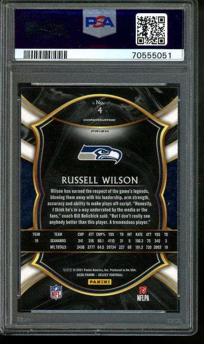 2020 Panini Select Russell Wilson Cosmic Prizm SP PSA 10 Seahawks - Trading Card Market